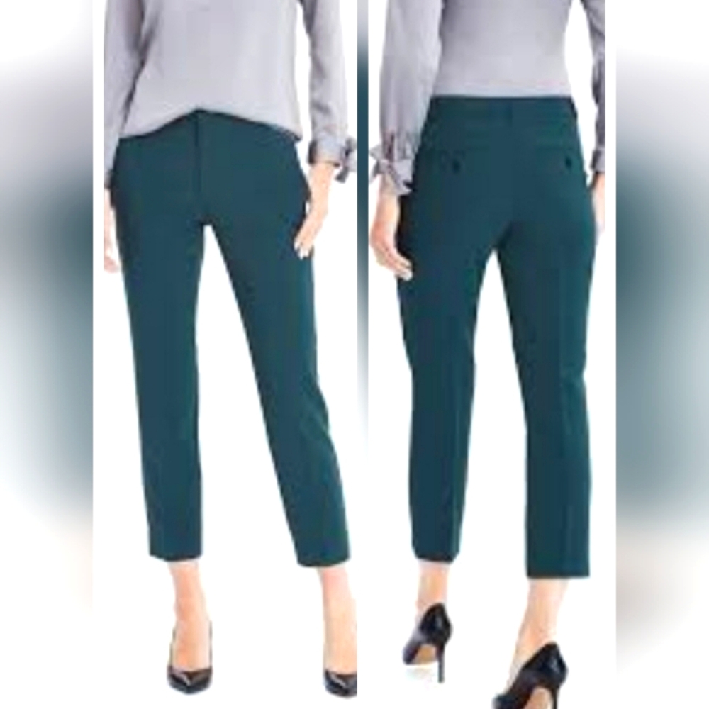 Banana Republic Teal Straight Leg Ankle Length Pant, Size 2